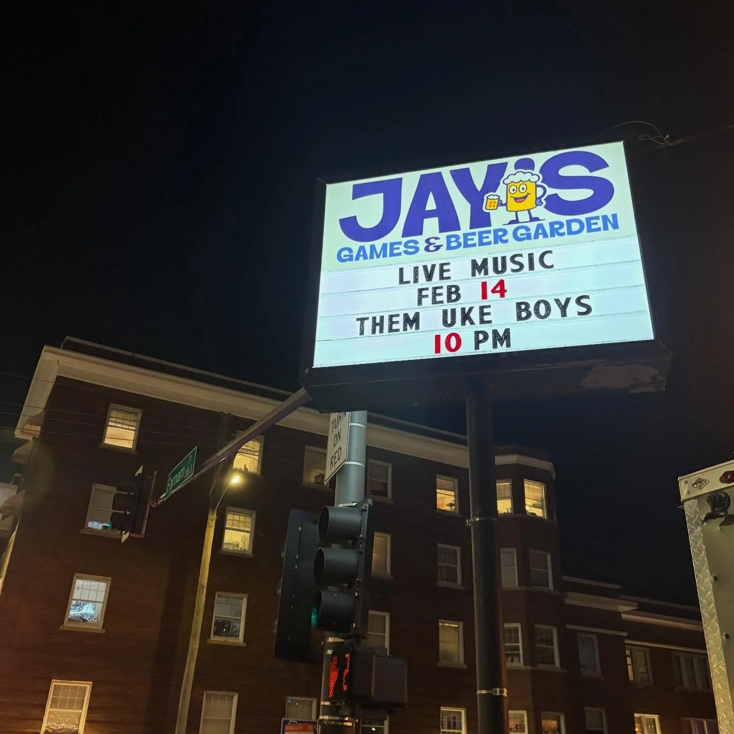 We are super stoked to host @themukeboys next weekend for second Saturday &amp; Valentine&rsquo;s Day! Come hang &amp; jam a little 😎

If you&rsquo;re coming through tonight, we&rsquo;ll have half price Blasty Blasts for an hour after the game ends,