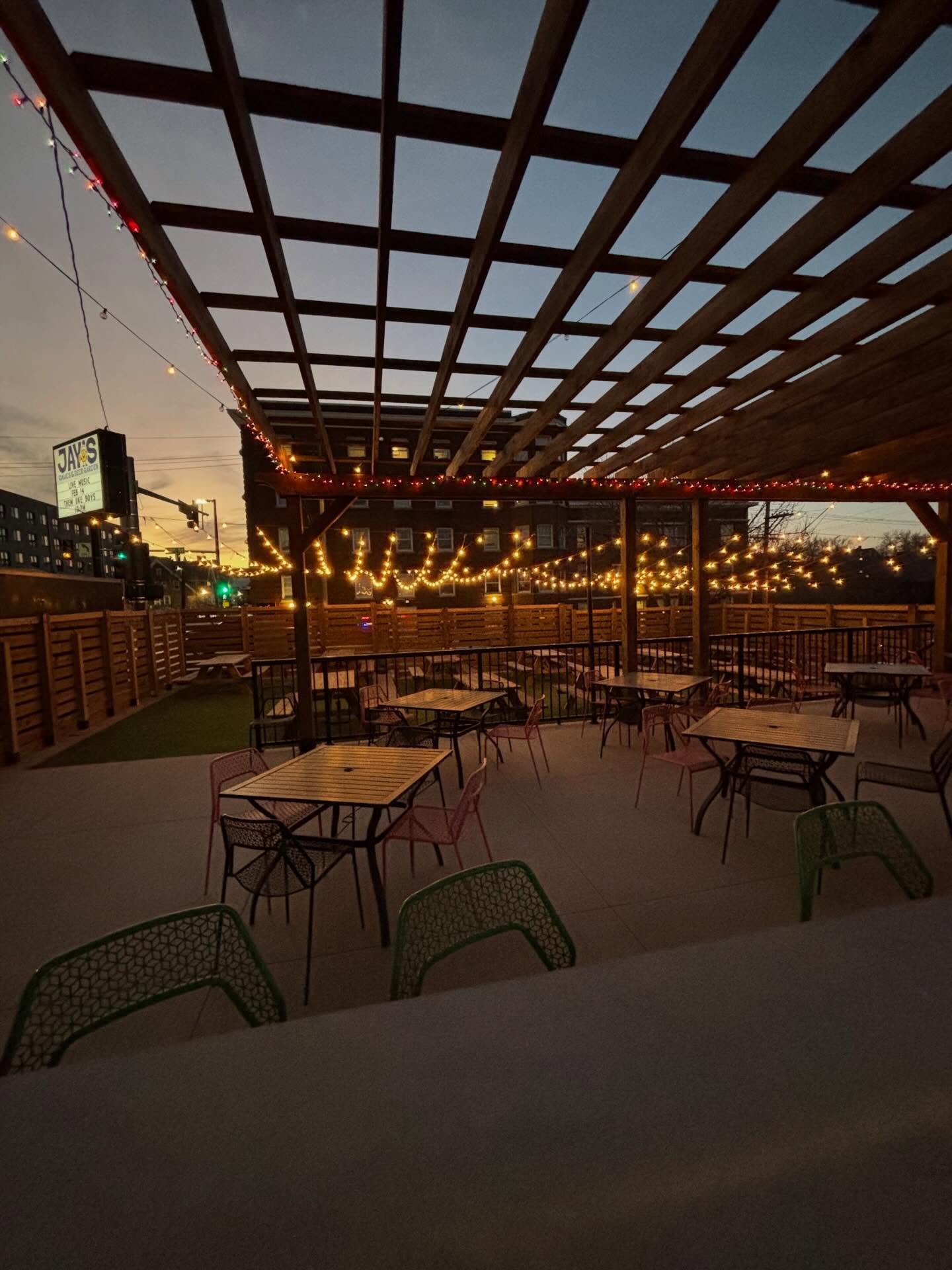 POV you bartend at Jay&rsquo;s during golden hour 😎