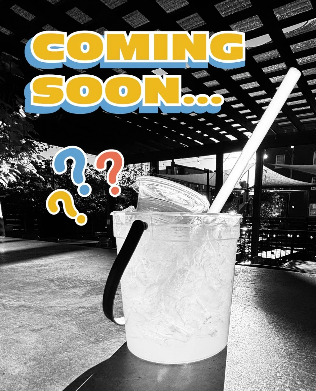 Our birthday's coming up, and the Blasty Blast is getting a new friend to celebrate... 👀 

More birthday announcements coming soon... WATCH THIS SPACE! 

What color do you think our new bucket bevvie will be?? Give us your best guess👇