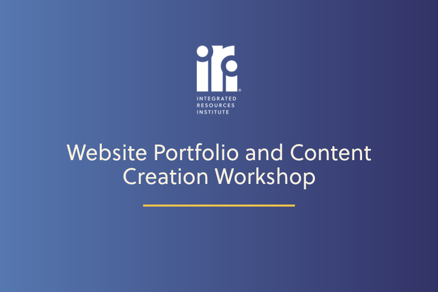 Website Portfolio and Content Creation Workshop - Session 1