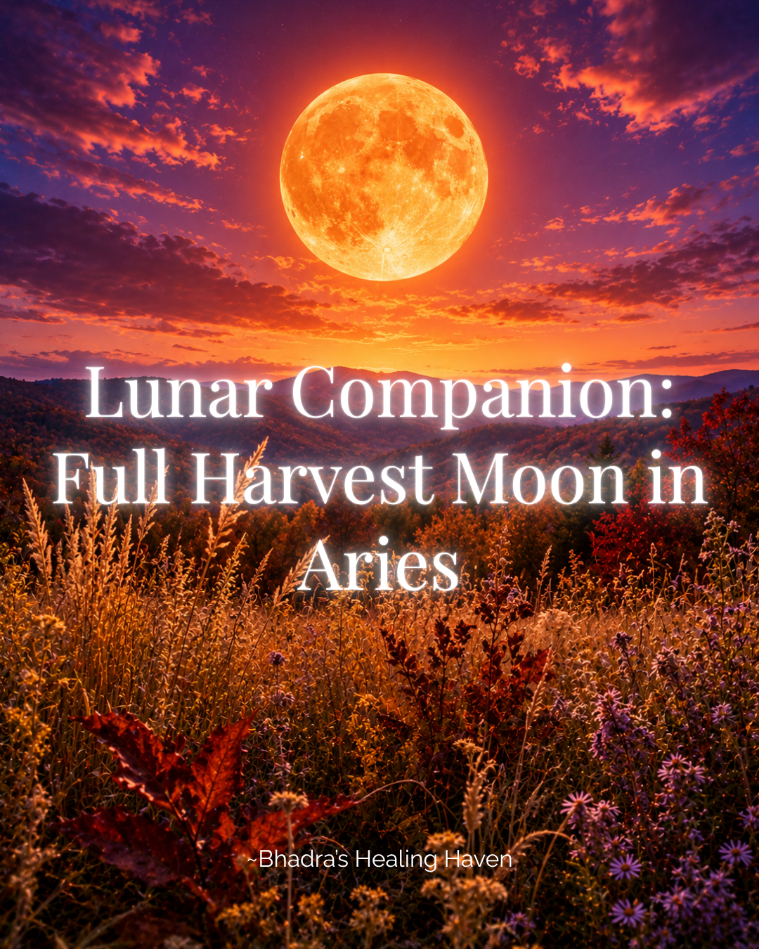Full Harvest Moon in Aries