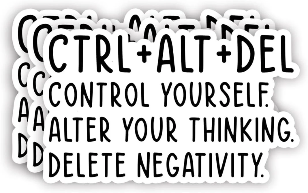 Ctrl+Alt+Del Control Yourself Sticker