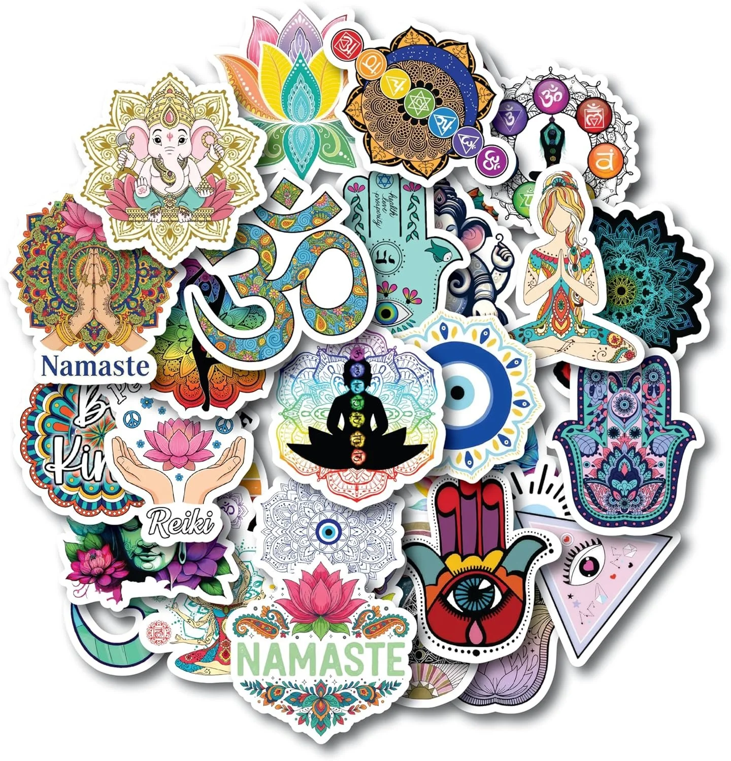Spiritual Boho Yoga Vinyl Stickers