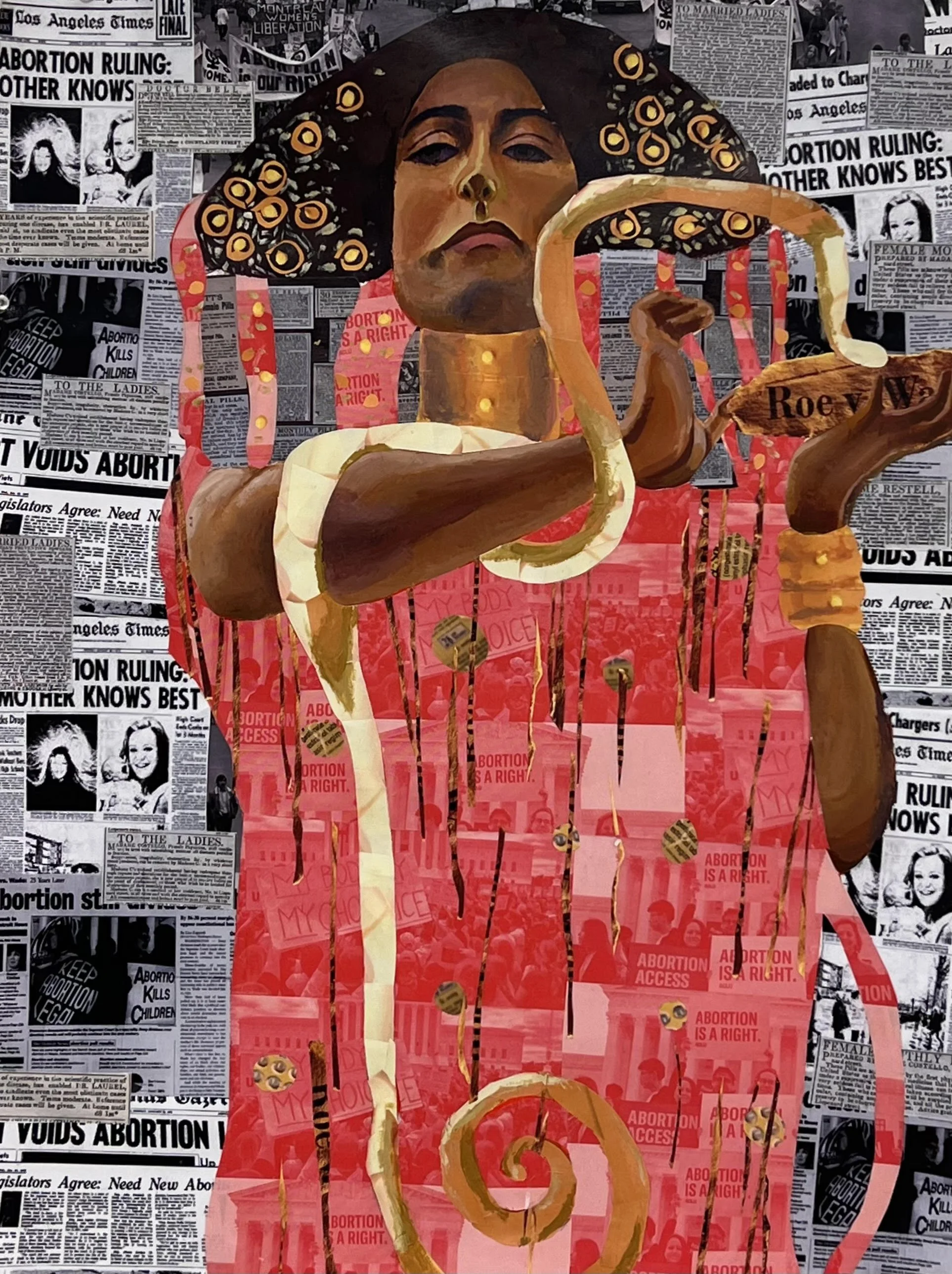 Hygieia Overturned | Acrylic & Mixed Media on Paper