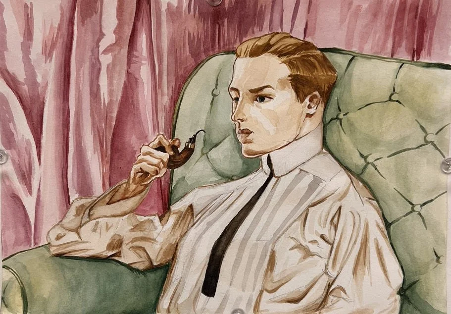 J. C. Leyendecker Study | Watercolor on Paper
