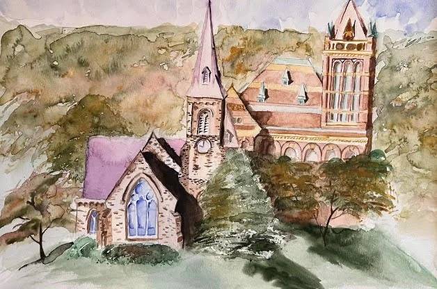 Judicial and Religious Complex | Watercolor on Paper