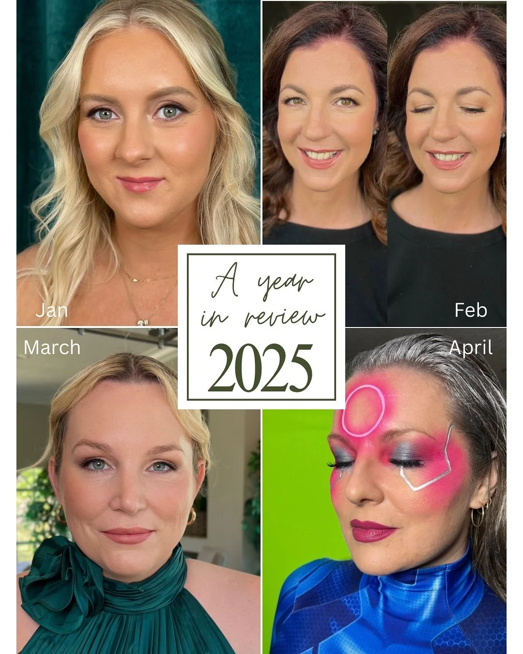 Here&rsquo;s proof that I am still relevant!! One makeup photo from each month in 2025. I may have taken an unplanned break from posting but that doesn&rsquo;t mean I haven&rsquo;t been experiencing life and doing cool things!! There were lots of spe