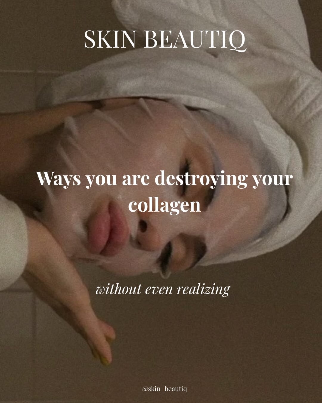 Your daily habits might be aging your skin faster than you think&hellip; 👀

Collagen is what keeps your skin firm, smooth, and glowing&mdash;but small, everyday choices can quietly break it down over time.

From skipping SPF (yes, even on cloudy day
