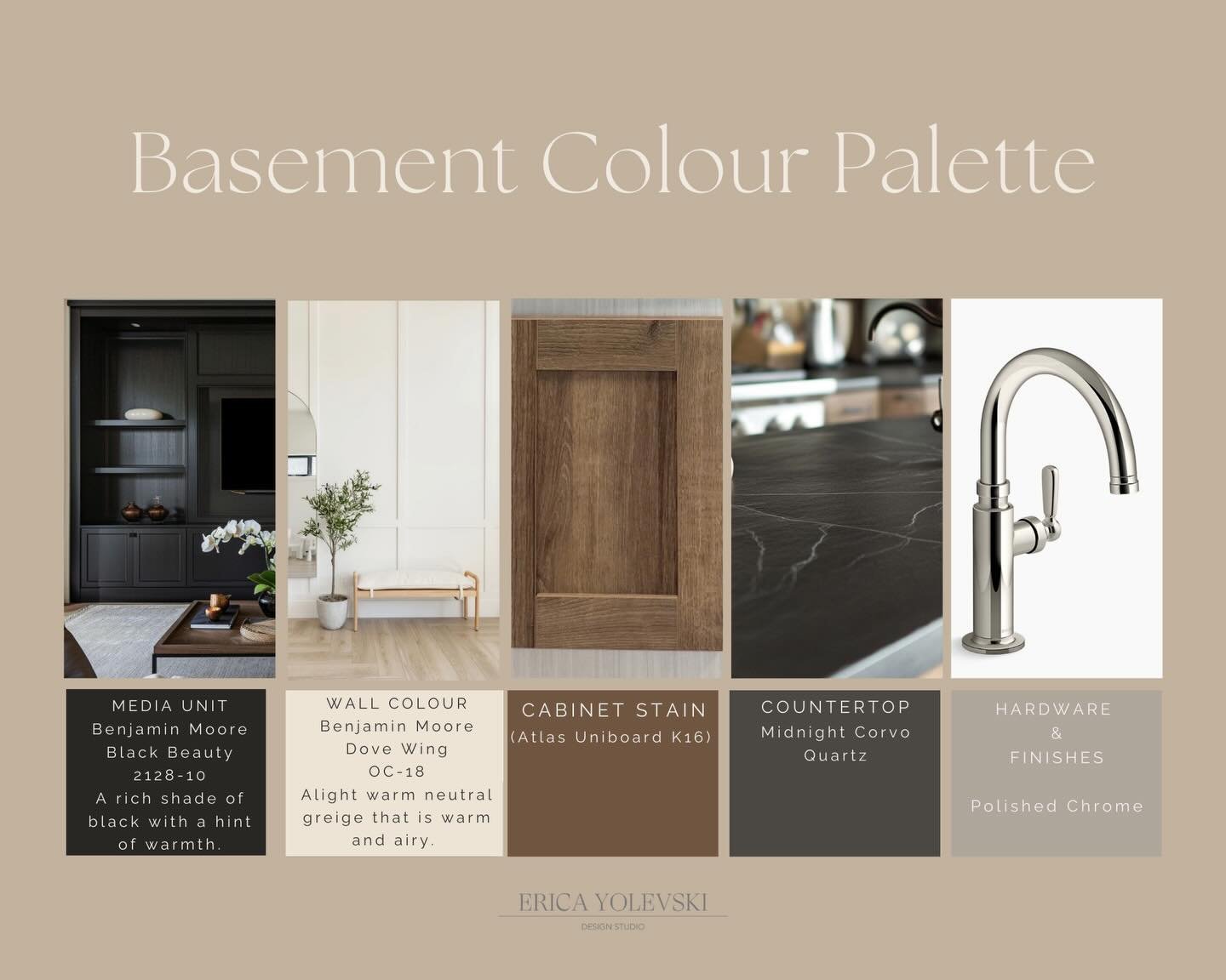 Designing a basement that grows with the family ✨

For this project, my clients wanted a space their kids could enjoy now, but that would still feel elevated and sophisticated enough for adults to relax and entertain. The direction for this mood boar