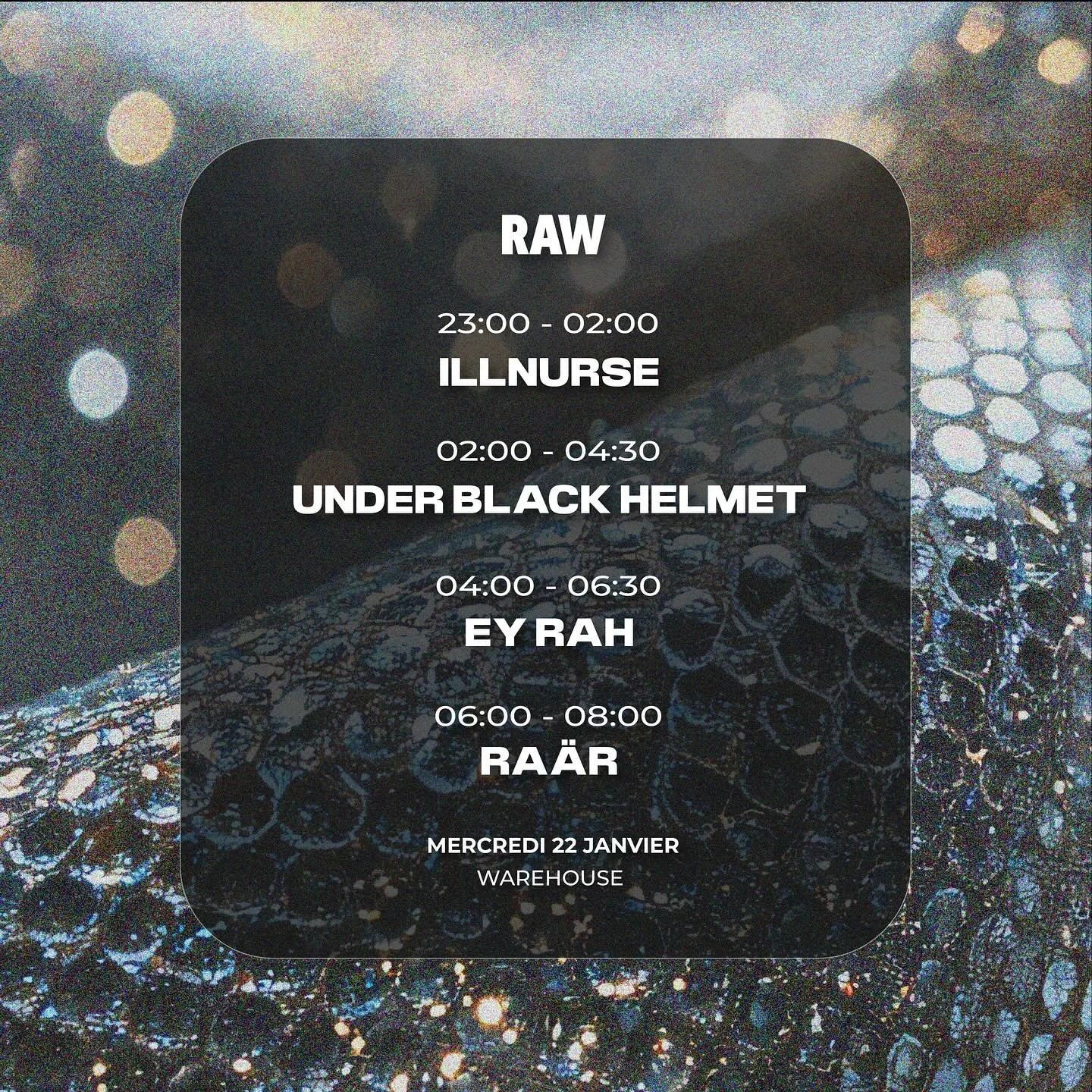 [RAW] x Usine Babcock - Une timetable all stars 🤩 

Une line-up 100% industrielle &amp; brute pour vous transporter dans mon univers ! 

SAVE THE DATE : 22.01.2025

#techno #warehouse #technomusic #technovibes