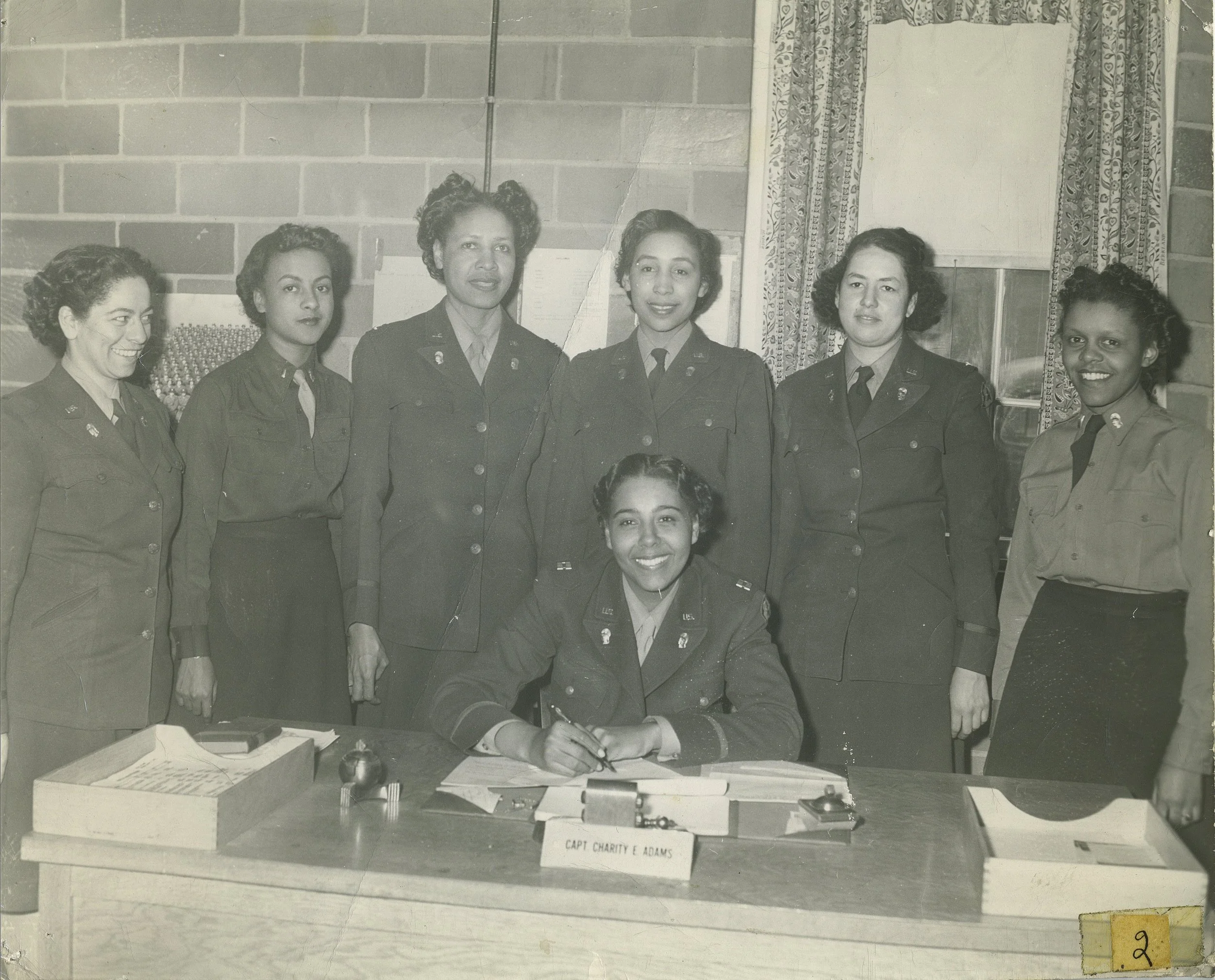 Lieutenant Colonel Charity Adams, the first African-American commissioned officer in the WAC