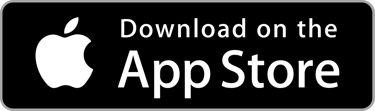 Black and white advertisement for downloading on the App Store with Apple logo.