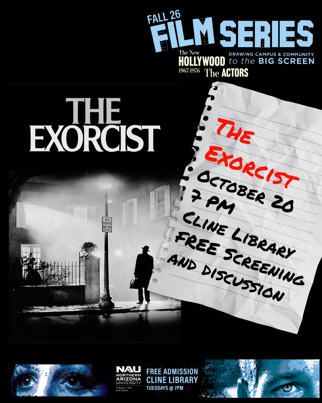  CAL Film Series The Exorcist Vintage movie poster 