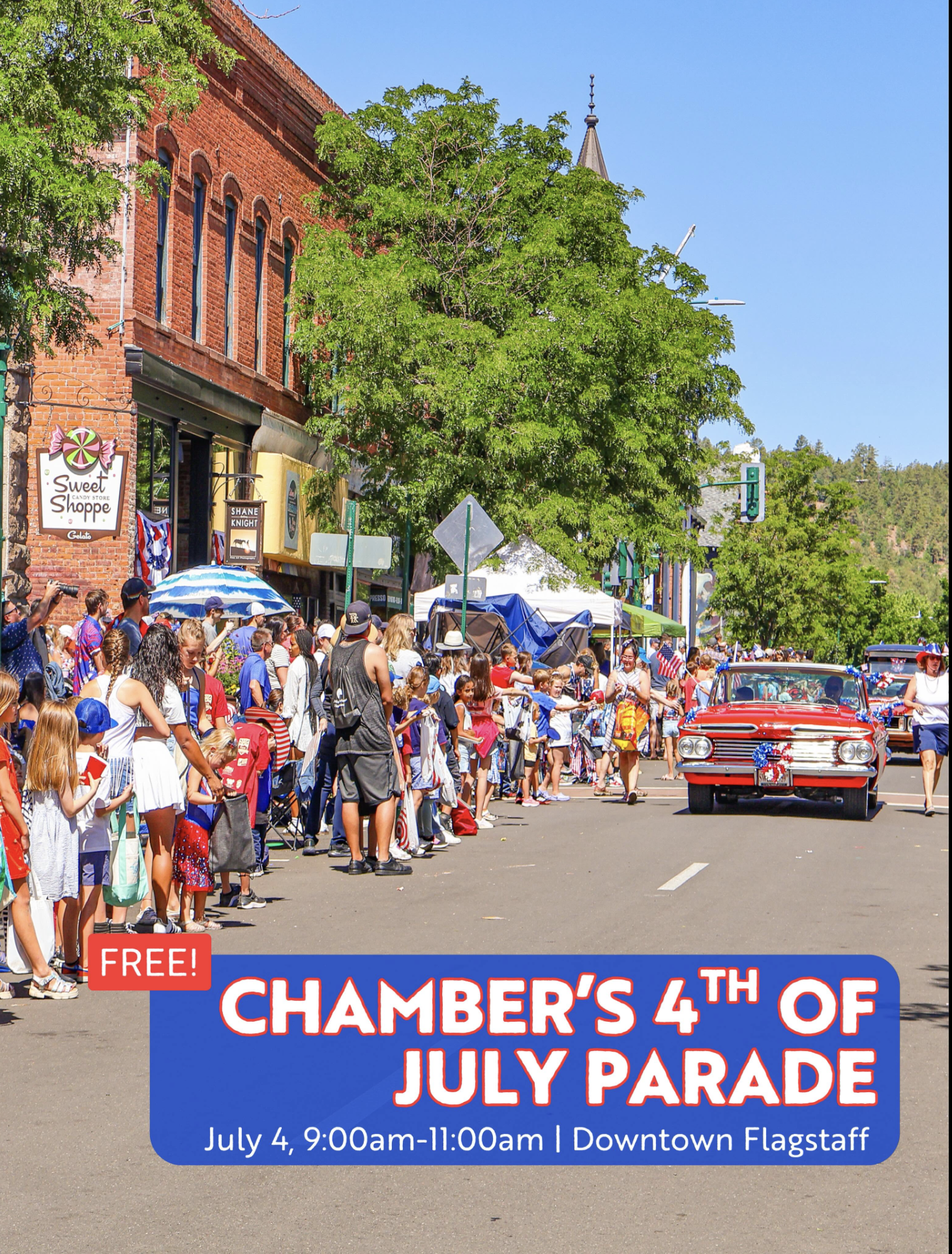 Chamber of Commerce 4th of July Parade July 4 9 AM - 11 AM Downtown Flagstaff