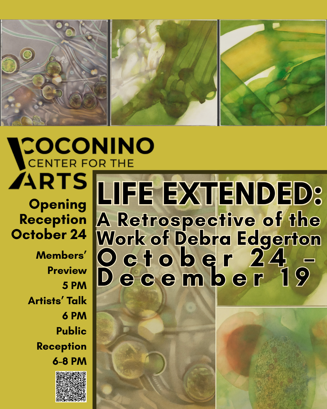 Life Extended Opening Reception | A Retrospective of the Work of Debra Edgerton October 24 – December 19 | October 24 6 PM | CCA