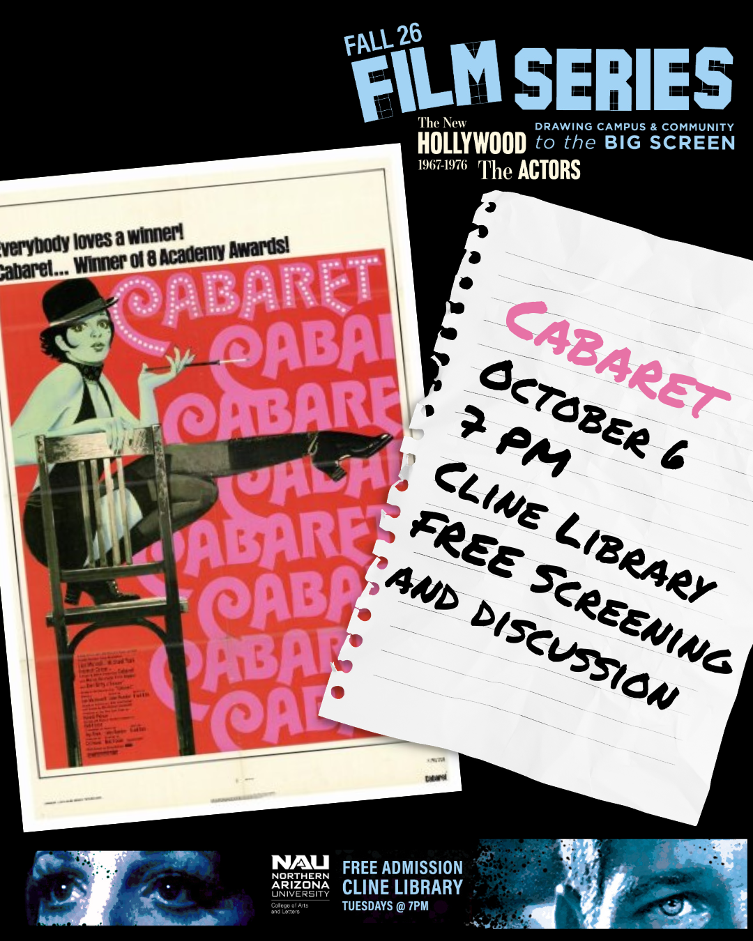 CAL Film Series Cabaret Vintage movie poster 