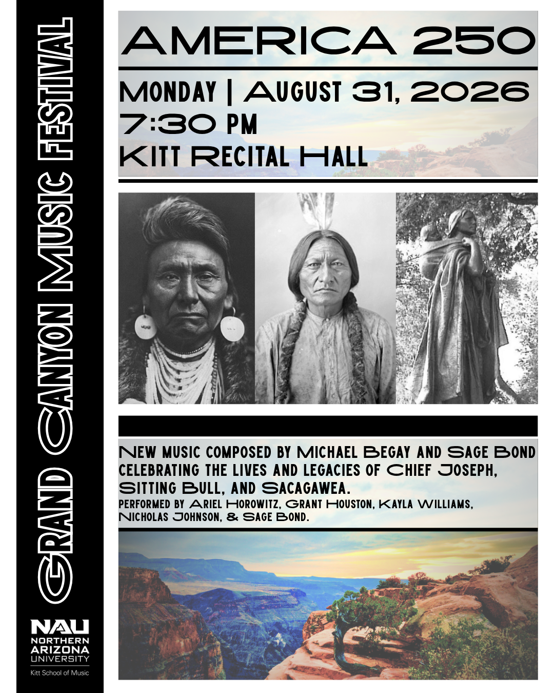 Grand Canyon Music Festival America 250 poster 