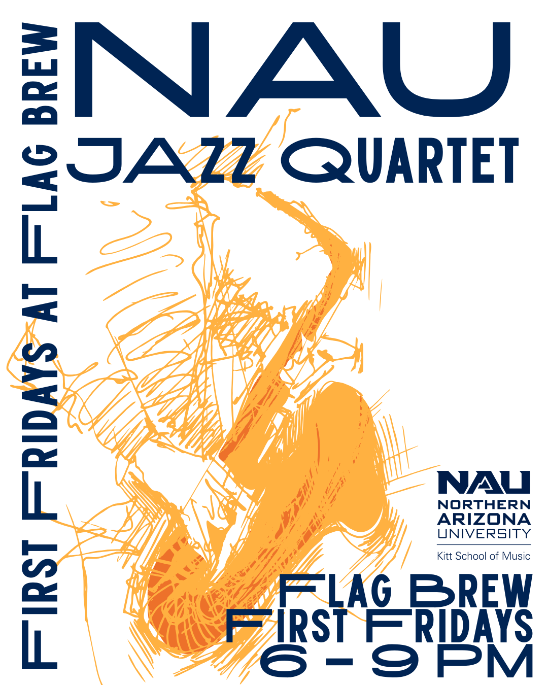 First Friday NAU Jazz Quartet at Flag brew, 6 - 9 PM