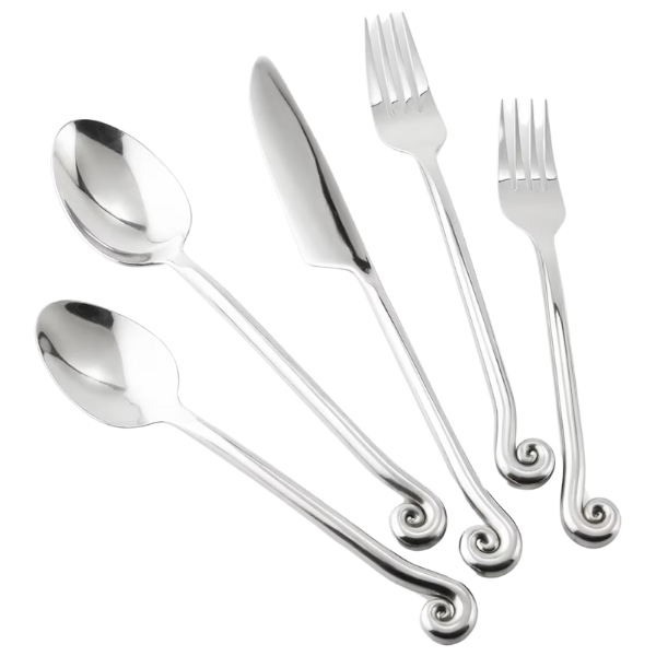 SPIRAL SILVERWARE SET