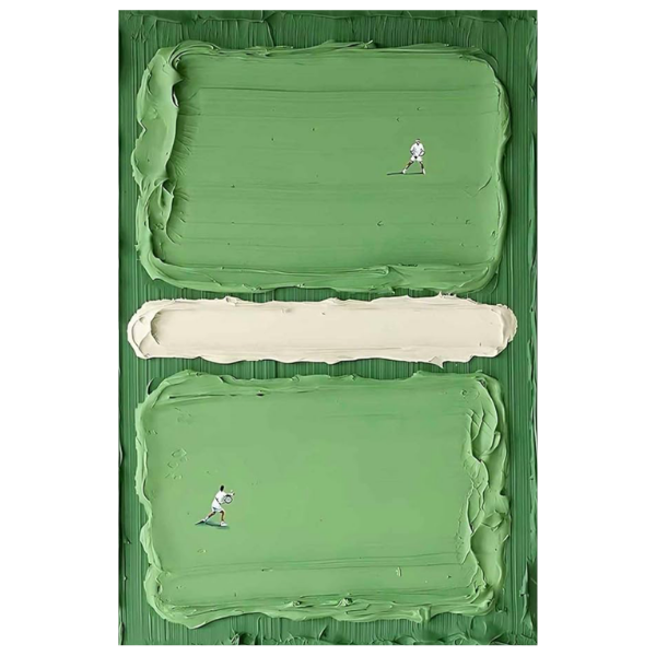 MINIMALISTIC TENNIS COURT ART PRINT