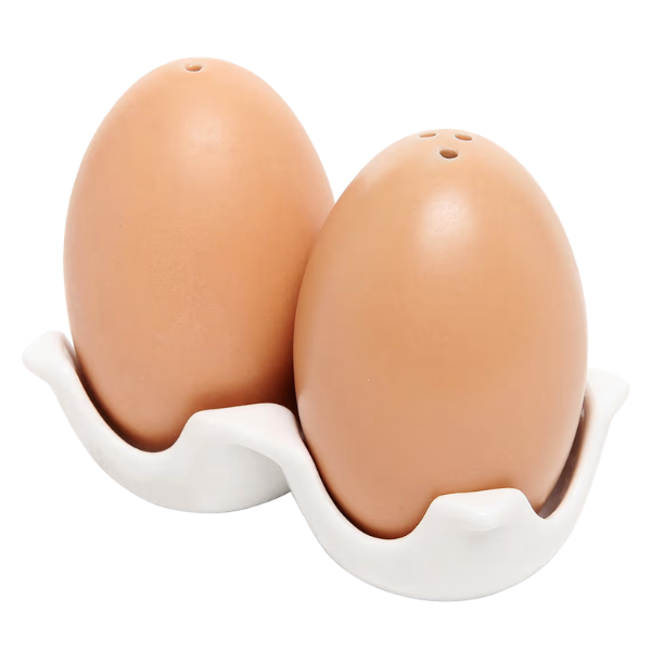 EGG SALT & PEPPER SHAKERS