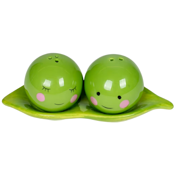 PEAS IN A POD SALT & PEPPER SHAKERS