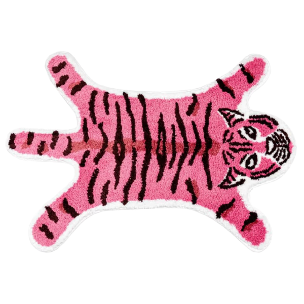 PINK TIGER BATH MAT