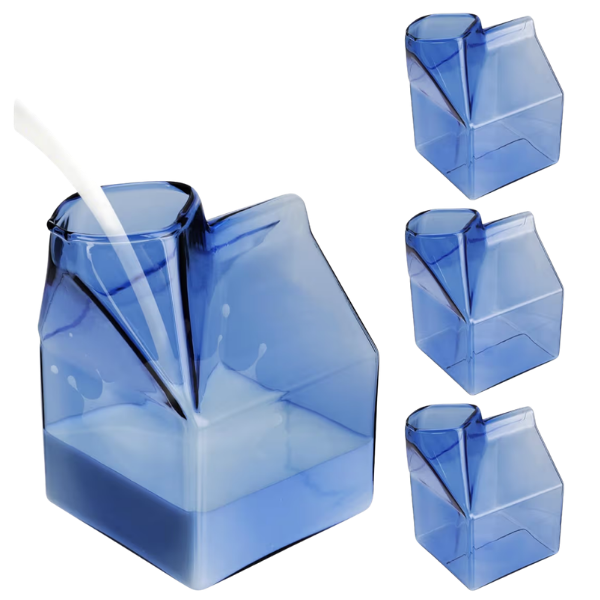 GLASS MILK CARTON CUPS