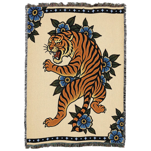 TIGER THROW BLANKET