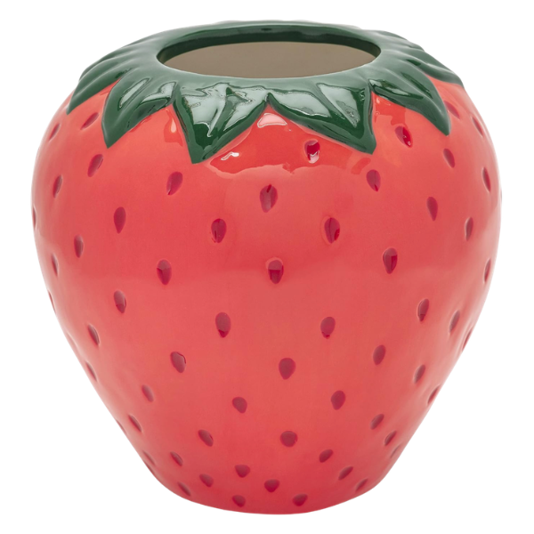 CERAMIC STRAWBERRY VASE