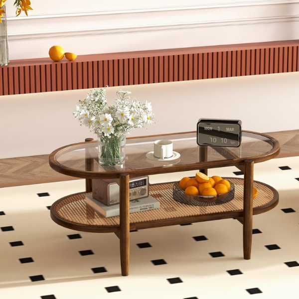 RATTAN COFFEE TABLE