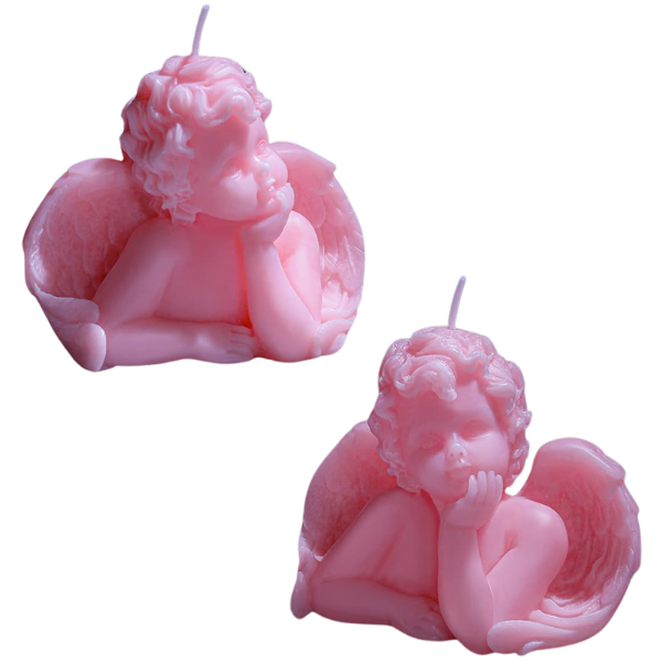 PINK ANGEL CANDLES