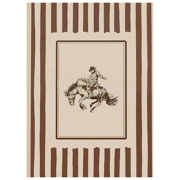 STRIPED COWBOY ART PRINT