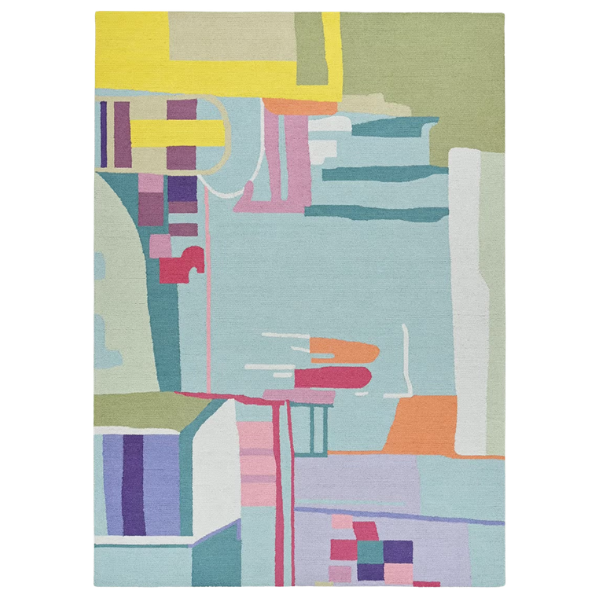ABSTRACT WATERCOLOR RUG