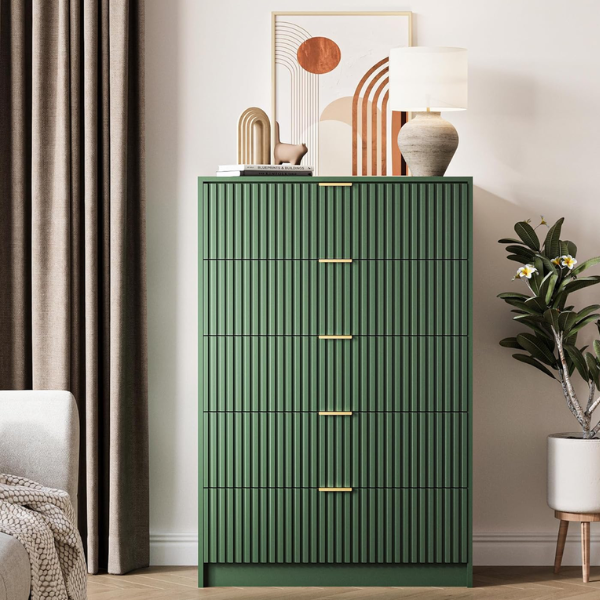 GREEN & GOLD DRESSER