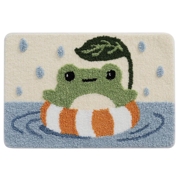 FLOATING FROG BATH MAT