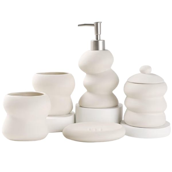 5-PIECE BATHROOM ACCESSORIES SET