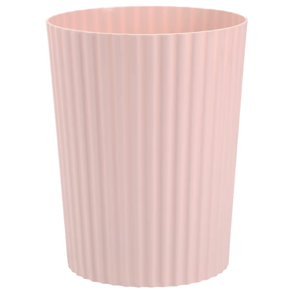 SMALL LIGHT PINK TRASH CAN