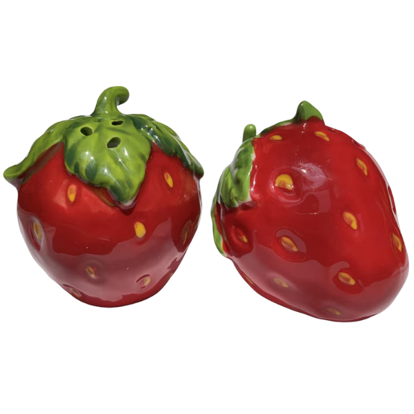 STRAWBERRY SALT & PEPPER SHAKERS
