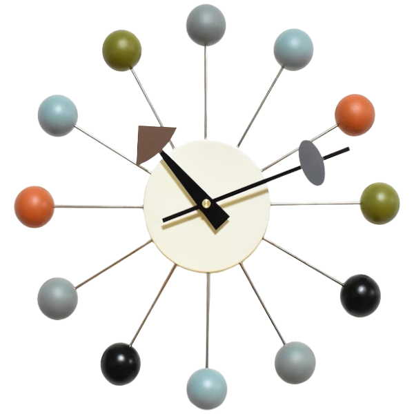 MID CENTURY MODERN WALL CLOCK
