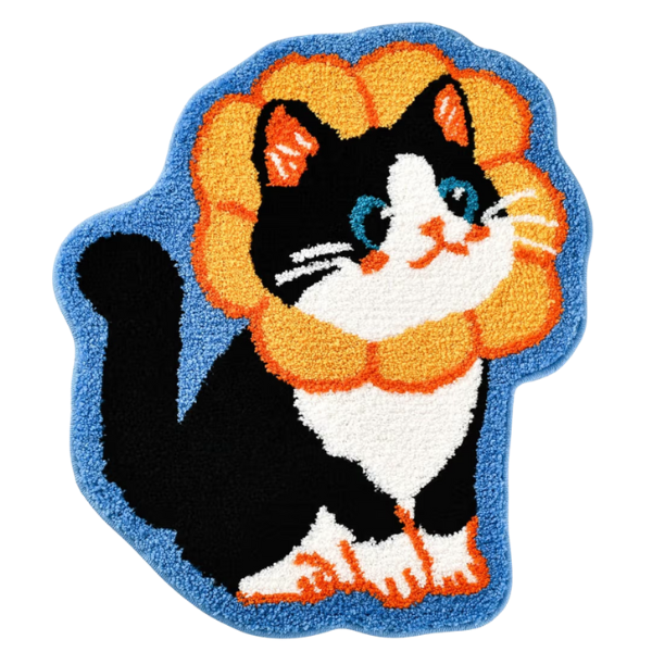 FLOWER CAT BATH MAT