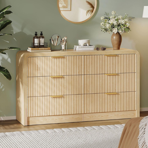 FLUTED OAK DRESSER
