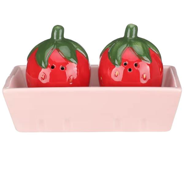 STRAWBERRY SALT & PEPPER SHAKERS