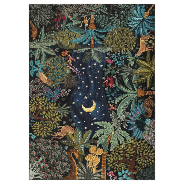 MIDNIGHT JUNGLE RUG