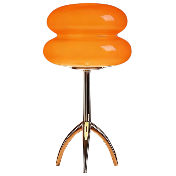 MID CENTURY CHROME TRIPOD LAMP