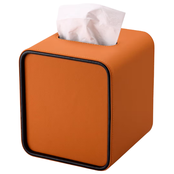 ORANGE TISSUE BOX COVER