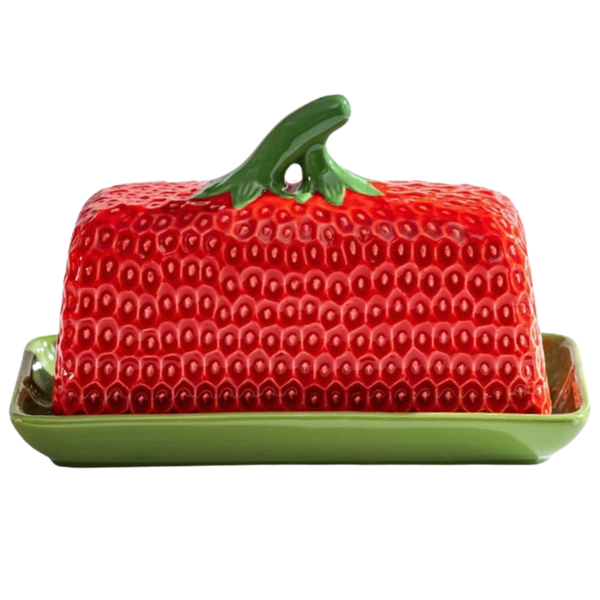 STRAWBERRY BUTTER DISH