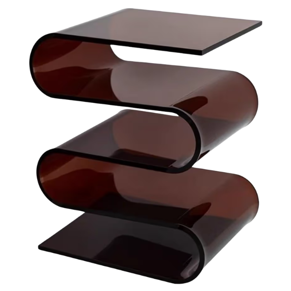 WAVY ACRYLIC SIDE TABLE