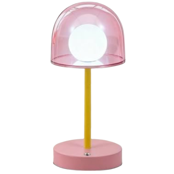 PINK CORDLESS MUSHROOM LAMP