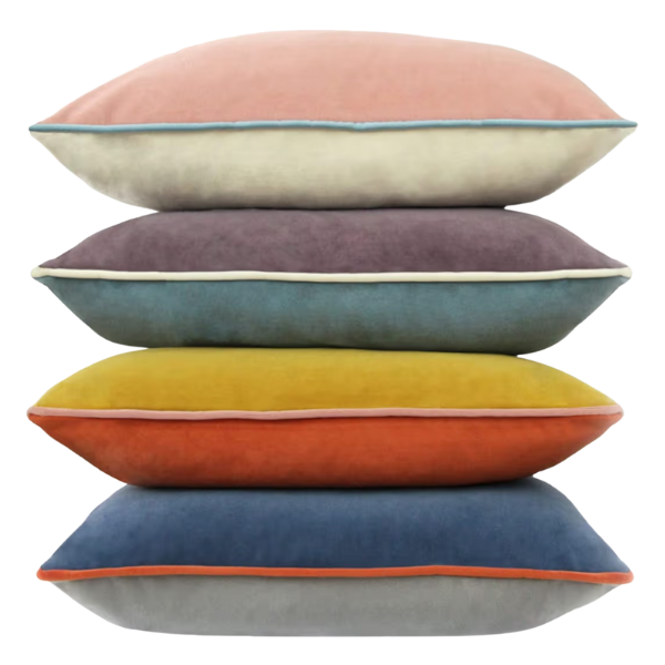 SET OF 4 MULTICOLOR PILLOW COVERS